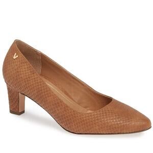 Vionic Women's Madison Mia Heels Snake Skin Embossed leather EUC 8.5